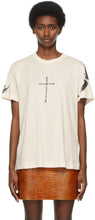 Givenchy Off-White Printed Cross T-Shirt - T-shirt de croix imprimé de givenchy blanc cassé - GIVENCHY 오프 화이트 인쇄 크로스 티셔츠
