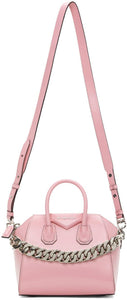 Givenchy Pink Chain Mini Antigona Bag - Givenchy Pink Chain Mini Antigona Sac - Givenchy 핑크 체인 미니 Antigona 가방