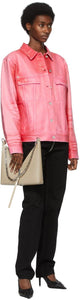 Givenchy Pink Denim Shiny Polished Jacket