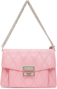 Givenchy Pink Quilted Small GV3 Bag