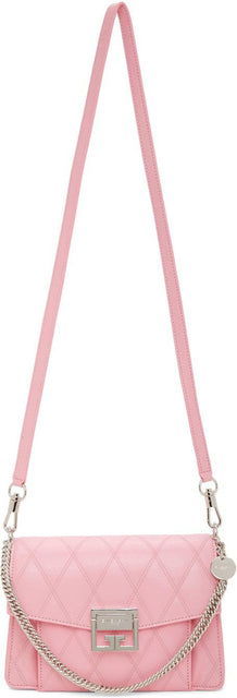 Givenchy Pink Quilted Small GV3 Bag - Sac GV3 matelassé Rose Givenchy Rose - 지방시 핑크 퀼트 작은 gv3 가방