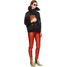 Givenchy Red Calfskin Pants - Pantalon Calfskin rouge Givenchy - 지방시 붉은 송아지 가죽 바지