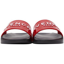 Givenchy Red Logo Flat Sandals