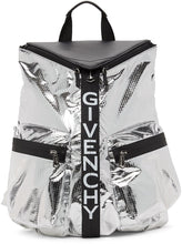 Givenchy Silver Nylon Metallized Spectre Backpack - Sac à dos spectre métallisé en nylon d'argent Givenchy - 지방시 실버 나일론 금속 화 된 유령 배낭