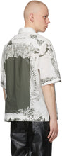 Givenchy Taupe Poplin Printed Short Sleeve Shirt