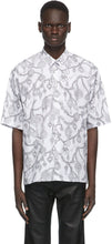 Givenchy White Jewelry Print Loose Fit Shirt - Chemise fit en forme de bijoux blancs Givenchy - 지방시 화이트 쥬얼리는 느슨한 맞는 셔츠를 인쇄합니다