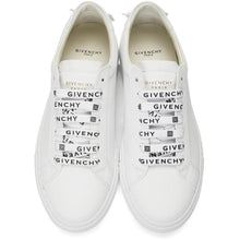 Givenchy White Logo Laces Urban Street Sneakers - Baskets de rue urbains de logo blanc Givenchy - 지방시 화이트 로고 끈 도시 거리 스니커즈