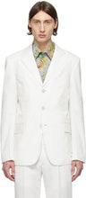 Givenchy White Twill Blazer - Blazer Twill blanc Givenchy - 지방시 화이트 능 직물 블레이저