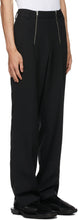 GmbH Black Wool Talc Trousers