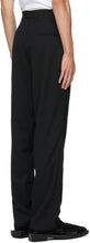 GmbH Black Wool Talc Trousers