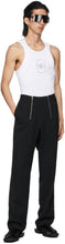 GmbH Black Wool Talc Trousers