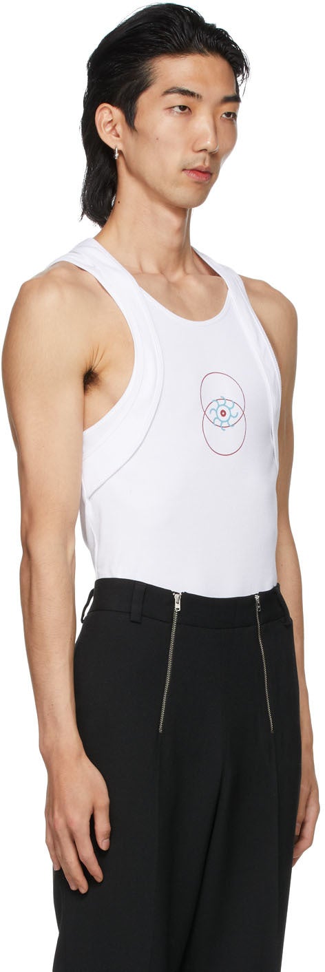 GmbH White Double Strap Arda Tank Top – BlackSkinny