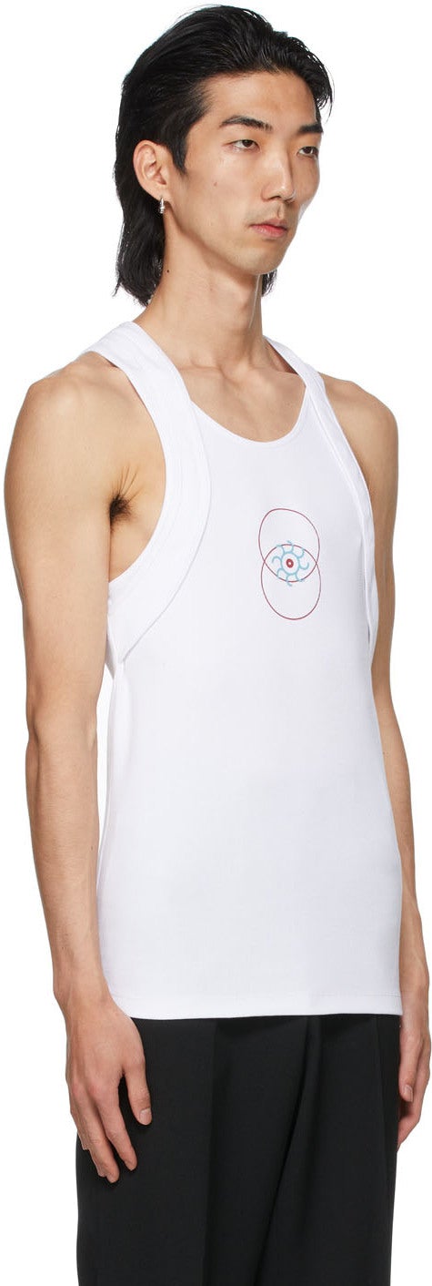 トップスその他 Arda Organic-Cotton Tank Top GmbH White Double Strap Arda Tank Top – BlackSkinny