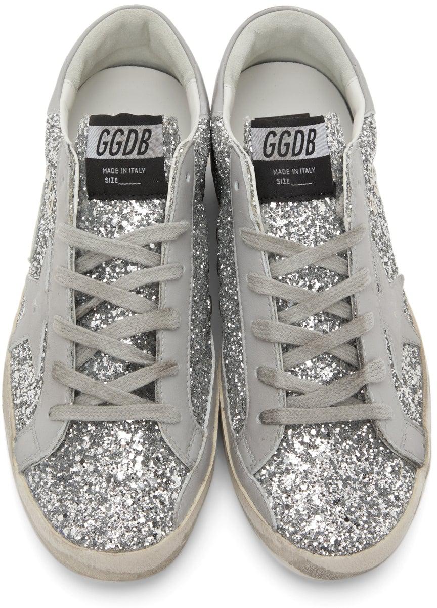 Golden Goose SSENSE Exclusive Glitter Superstar Sneakers