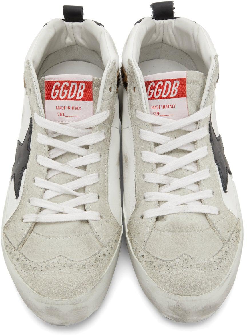 Golden Goose SSENSE Exclusive Mid Star Leopard Sneakers