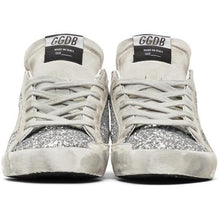 Golden Goose SSENSE Exclusive Silver Glitter Superstar Sneakers