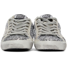 Golden Goose SSENSE Exclusive Silver Glitter Superstar Sneakers