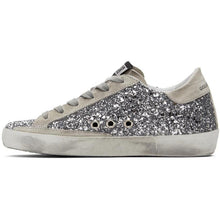 Golden Goose SSENSE Exclusive Silver Glitter Superstar Sneakers