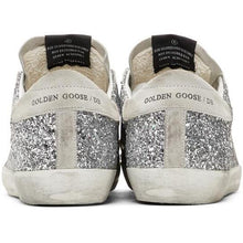 Golden Goose SSENSE Exclusive Silver Glitter Superstar Sneakers