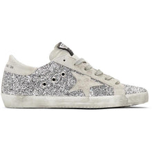Golden Goose SSENSE Exclusive Silver Glitter Superstar Sneakers