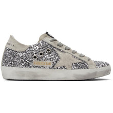 Golden Goose SSENSE Exclusive Silver Glitter Superstar Sneakers