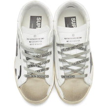 Golden Goose White Flag Superstar Sneakers - Baskets de superstar drapeau blanc golden goose - 황금 거 위 흰색 플래그 슈퍼 스타 스 니 커 즈입니다