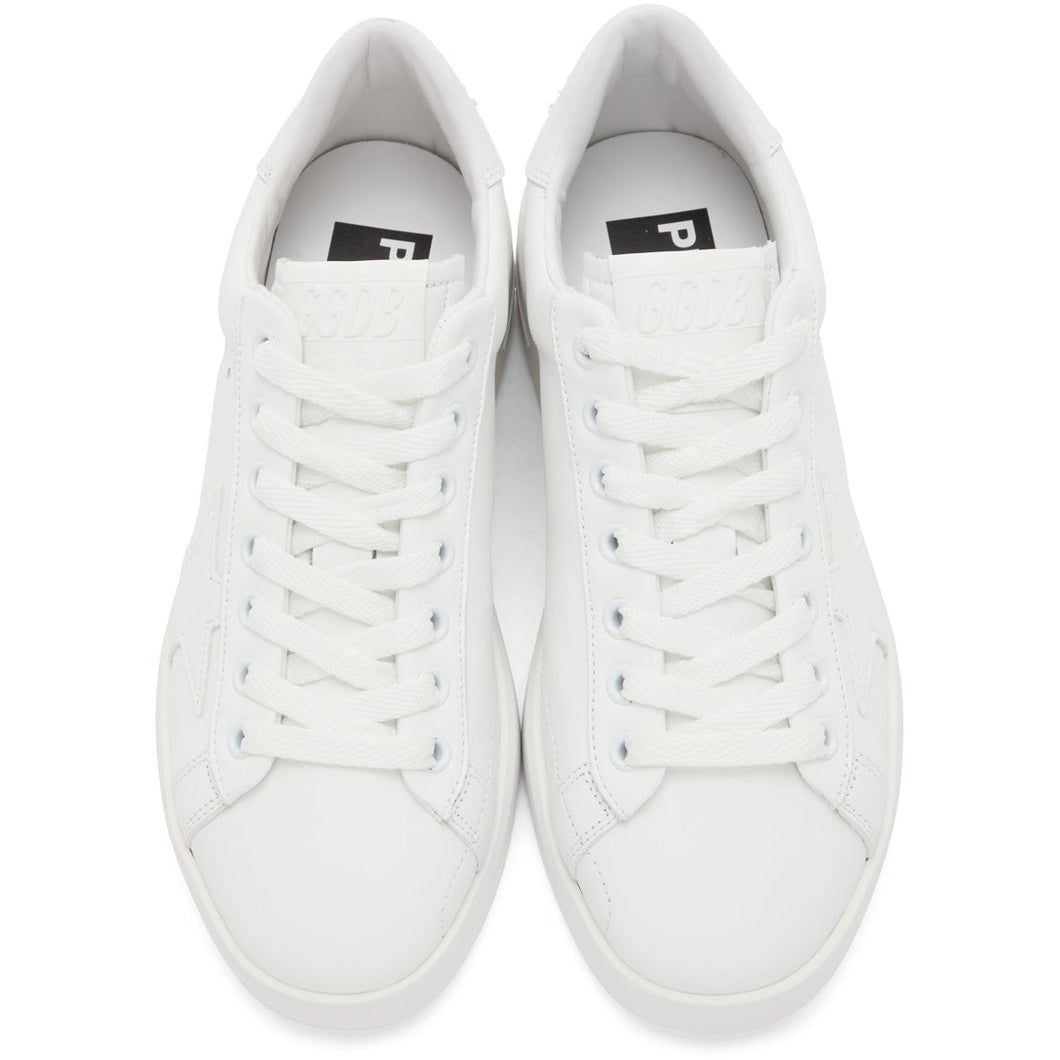 Golden Goose White Purestar Sneakers