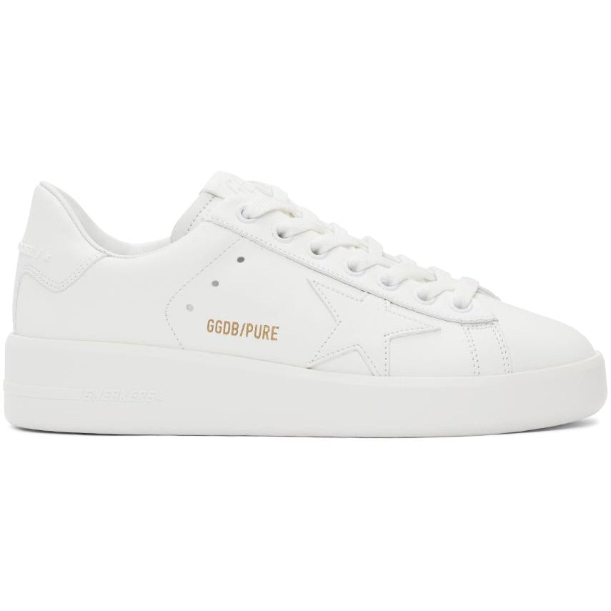 Golden Goose White Purestar Sneakers BlackSkinny