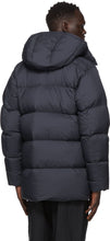 Goldwin Navy Down Hooded Spur Coat