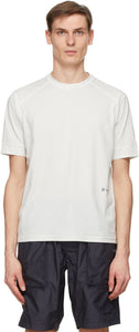 Goldwin White Melange Stretch T-Shirt - T-shirt stretch de mélange blanc goldwin - 골드윈 화이트 멜란지 스트레치 티셔츠