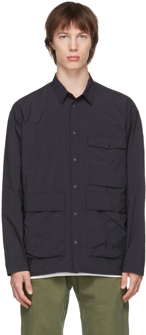 Gramicci Black Packable Utility Shirt - Chemise utilitaire emballée noire gramicci - Grammarci 블랙 패키지 유틸리티 셔츠