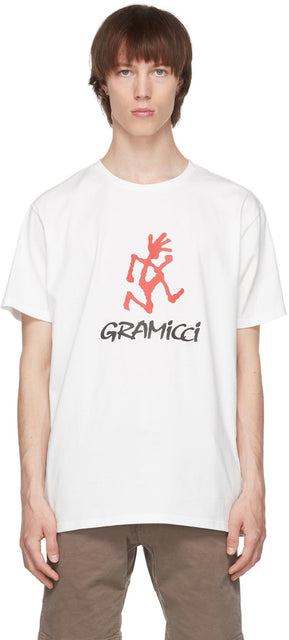 Gramicci White Logo T-Shirt - T-shirt logo blanc gramicci - Gramberci 화이트 로고 티셔츠
