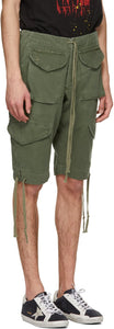 Greg Lauren Khaki Baker Cargo Shorts