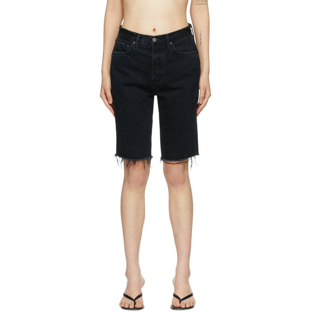 Grlfrnd Black Denim Beverly Shorts