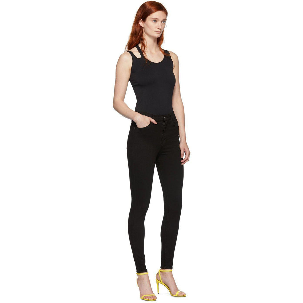 Grlfrnd Black Kendall High-Rise Skinny Jeans - Jeune maigre de Kendall Noir Kendall Grlfrnd - Grlfrnd Black Kendall 고층 스키니 청바지