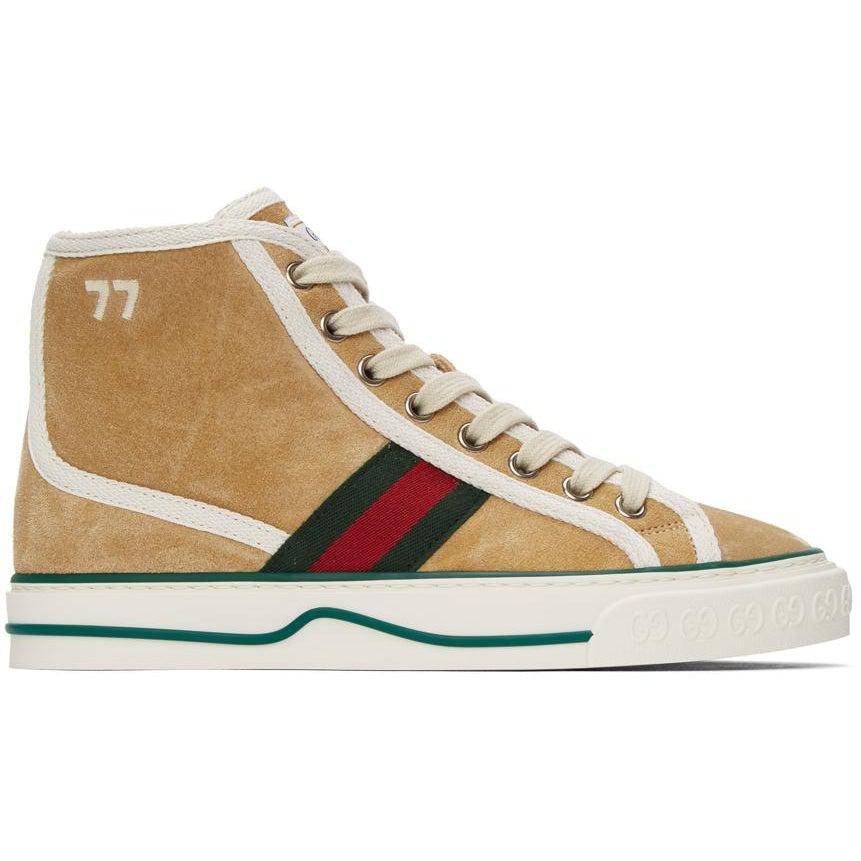 Gucci Tennis 1977 Canvas Slip On Sneakers in Beige - Gucci