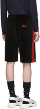 Gucci Black Chenille Signature Stripe Shorts