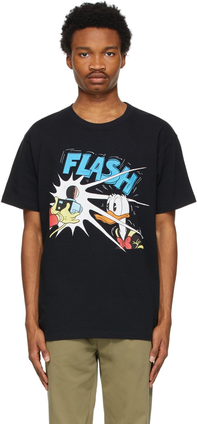 Gucci Black Disney Edition Donald Duck 'Flash' T-Shirt – BlackSkinny