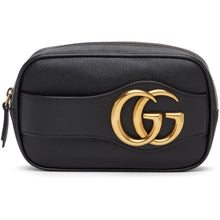 Gucci Black Double G Phone Pouch - Pochette de téléphone double g de gucci noir - 구찌 블랙 더블 G 전화 주머니