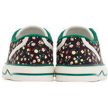 Gucci Black Floral 'Gucci Tennis 1977' Sneakers