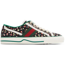 Gucci Black Floral 'Gucci Tennis 1977' Sneakers