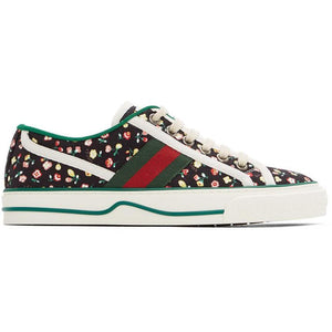 Gucci floral tennis on sale shoes