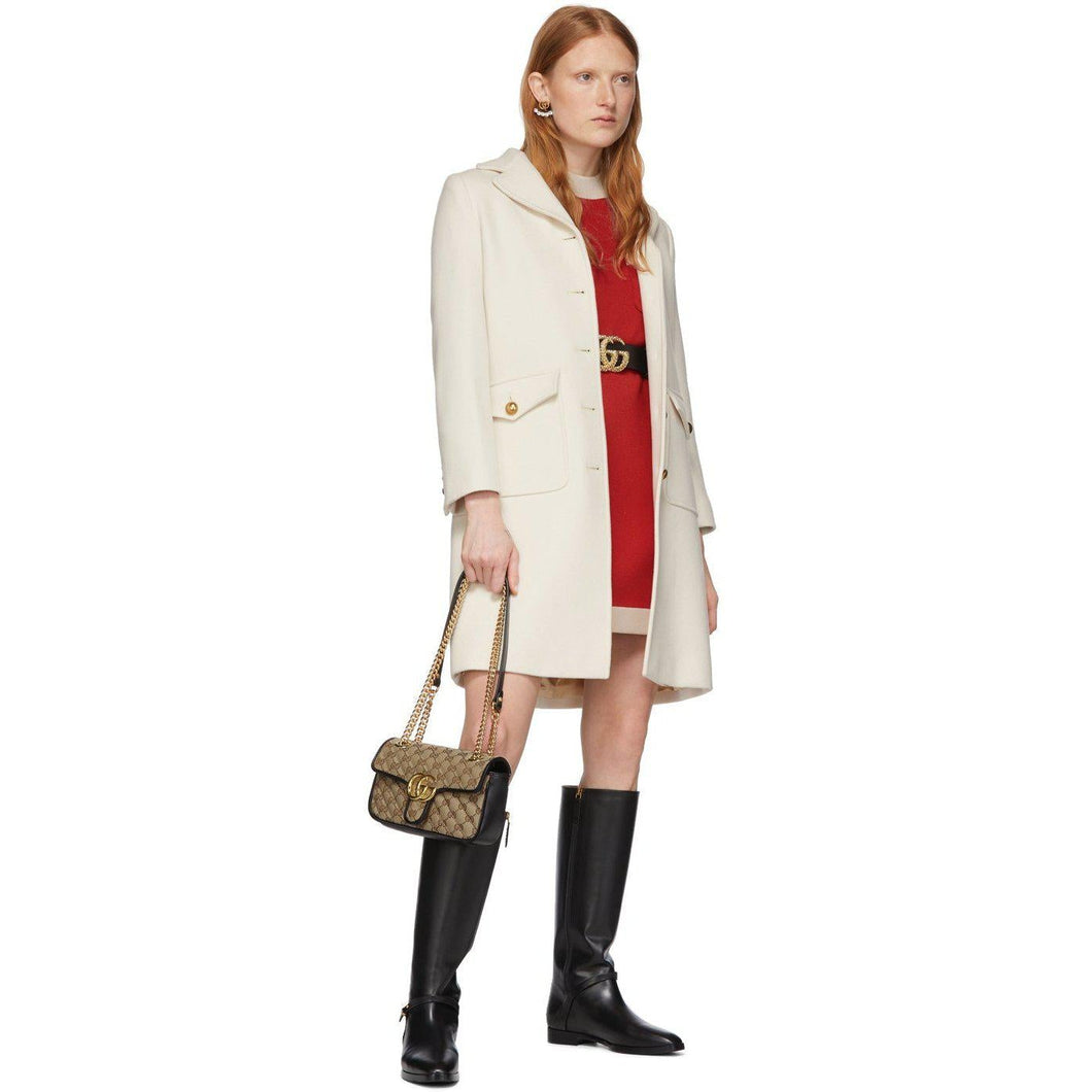 Gucci Black GG Marmont Belt - Gucci Black GG Marmont Ceinture - 구찌 블랙 GG Marmont Belt.