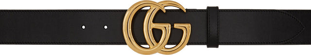 Gucci Black GG Marmont Belt - Gucci Black GG Marmont Ceinture - 구찌 블랙 GG Marmont Belt.