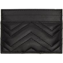 Gucci Black GG Marmont Card Case - Coque Gucci Black GG Marmont Carte - Gucci 블랙 GG Marmont Card Case.