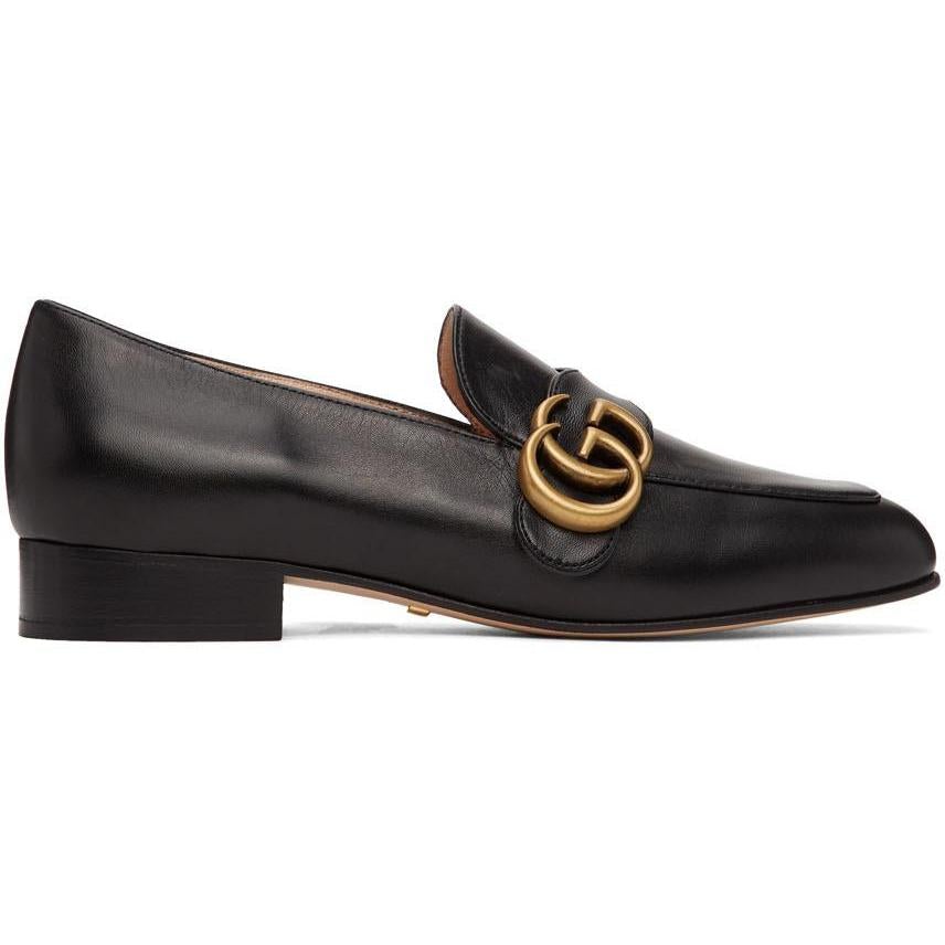 Gucci Black Suede GG Supersofty Slip-On Loafers – BlackSkinny