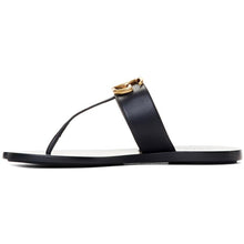 Gucci Black GG Marmont Sandals
