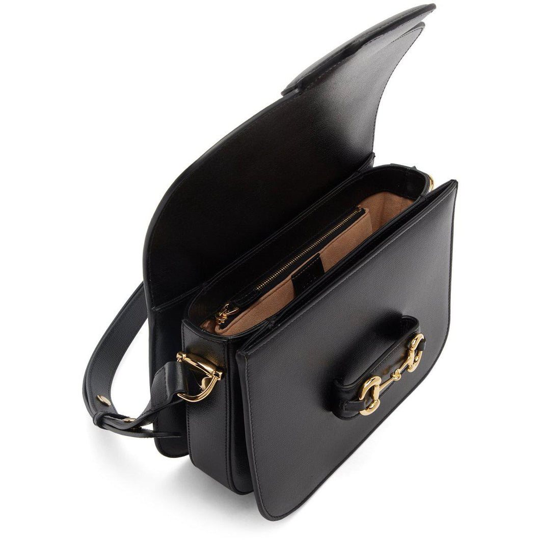 Gucci Black 'Gucci 1955' Horsebit Bag - Gucci Black 'Gucci 1955' Sac de curikbit - 구찌 블랙 'Gucci 1955'Horsebit Bag.