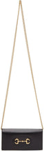 Gucci Black 'Gucci 1955' Horsebit Wallet On Chain Bag - Gucci Black 'Gucci 1955' Portefeuille de cheval sur la chaîne - 구찌 블랙 'Gucci 1955'Horsebit Wallet on Chain Bag