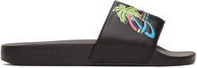 Gucci Black 'Gucci Hawaii' Pool Slides - Gucci Black 'Gucci Hawaii' Piscine Diapositives - 구찌 블랙 '구찌 하와이'풀 슬라이드